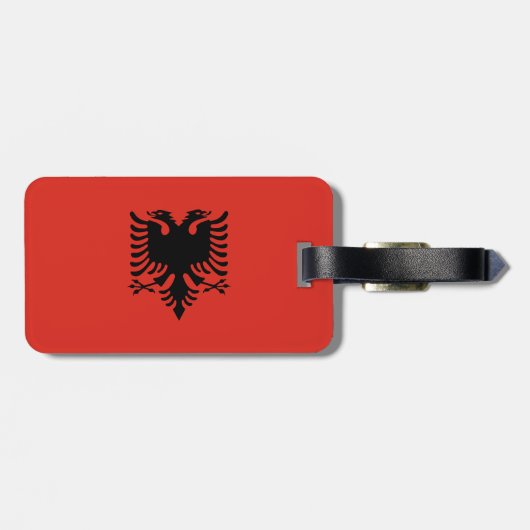 アルバニア国旗 ラゲッジタグ (裏面横)