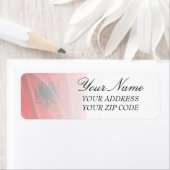 アルバニア国旗 ラベル (インサイチュ)