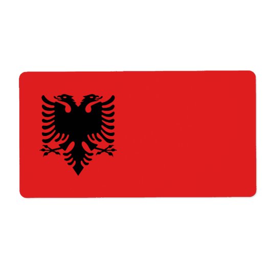 アルバニア国旗 ラベル (正面)