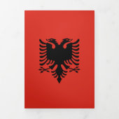 アルバニア国旗 三つ折りカード (カバー)