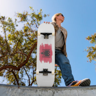 アルバニア国旗、国旗 スケートボード