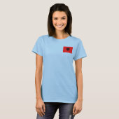 アルバニア国旗+地図Tシャツ Tシャツ (正面フル)