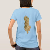 アルバニア国旗+地図Tシャツ Tシャツ (裏面)