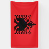 アルバニア国旗 横断幕 (縦)