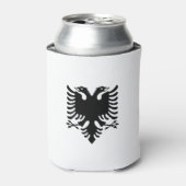 アルバニア国旗 缶クーラー (缶正面)