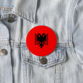アルバニア国旗 缶バッジ