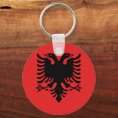 アルバニア国旗 – Flamuri Kombetar – アルバニア国旗 キーホルダー (正面)