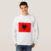 アルバニア国旗 Tシャツ (正面フル)