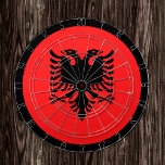 アルバニア国旗Dartboard & Albanian / game board ダーツボード<br><div class="desc">ダーツボード：アルバニア&アルバニア国旗のダーツ、家族のおもしろいゲーム – 私の国を愛する，夏のゲーム，休暇，父親の日，誕生日パーティー，大学生/スポーツファン</div>