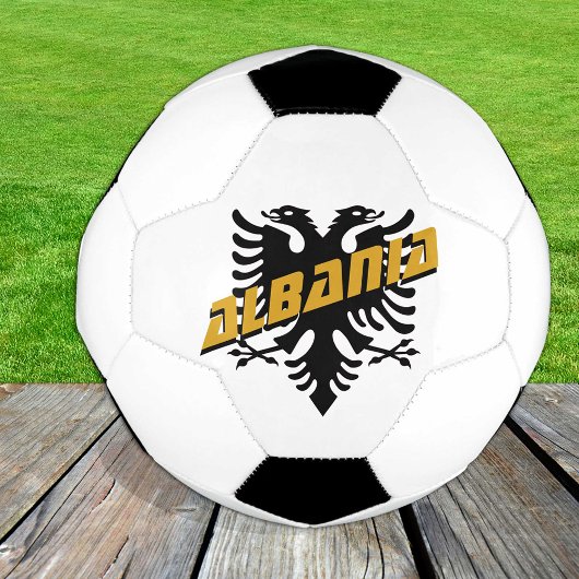アルバニア愛国的なサッカー&アルバニア国旗 サッカーボール