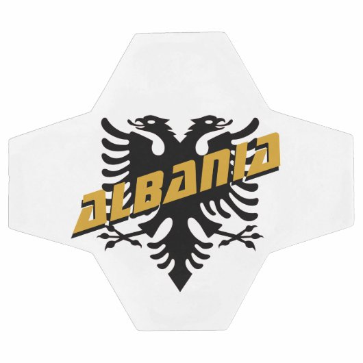 アルバニア愛国的なサッカー&アルバニア国旗 サッカーボール (フラット)