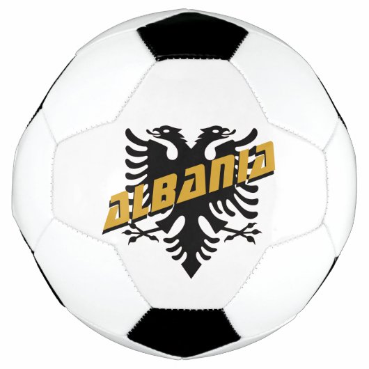 アルバニア愛国的なサッカー&アルバニア国旗 サッカーボール (正面)