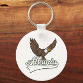 アルバニア旅行のロゴ キーホルダー (正面)