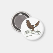 アルバニア旅行のロゴ マグネット (正面/裏面)