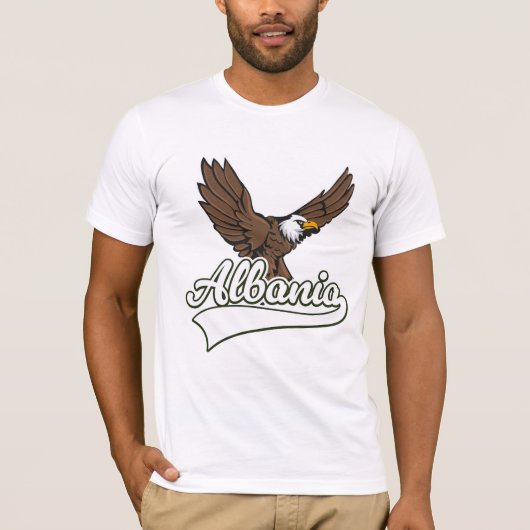 アルバニア旅行のロゴ Tシャツ (正面)