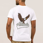 アルバニア旅行のロゴ Tシャツ (裏面)