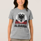 アルバニア欧州連合 トライブレンドTシャツ (正面)