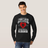 アルバニア私は必要ないセラピー私は行く必要がある Tシャツ (正面フル)