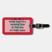 アルバニア簡単IDのフラグ ラゲッジタグ (正面横)