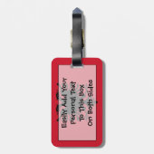 アルバニア簡単IDのフラグ ラゲッジタグ (裏面縦)