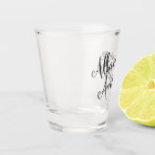 アルバニア系アメリカ人の絡み合ったハート ショットグラス (左)