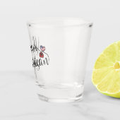 アルバニア系アメリカ人の絡み合ったハート ショットグラス (右)
