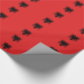 アルバニア紙国旗 ラッピングペーパー (角)