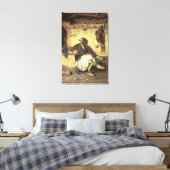 アルバニア語センティネル休息(アーナウエティ) (油オンcanva) キャンバスプリント (インサイチュ (寝室))