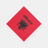 アルバニア語 スタンダードランチョンナプキン (角)