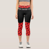 アルバニア&アルバニアフラグファッション、フィットネス、スポーツ カプリレギンス (正面)