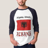 アルバニア アルバニア国旗 オーダーメイド Tシャツ (正面)