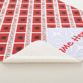 アルバニア アルバニア国旗 タイル 赤 カスタマイズ シェルパブランケット (3/4)