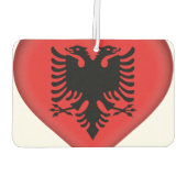 アルバニア（アルバニア）国旗 カーエアーフレッシュナー (裏面)