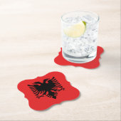 アルバニア（アルバニア）国旗 ペーパーコースター (インサイチュ)