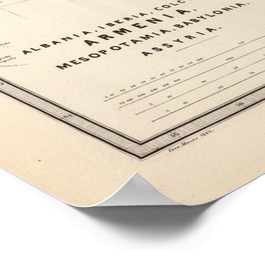 アルバニア、イベリア、コルキス、アルメニア、メソポタミア ポスター (角)