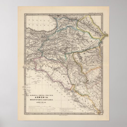 アルバニア、イベリア、コルキス、アルメニア、メソポタミア ポスター (正面)
