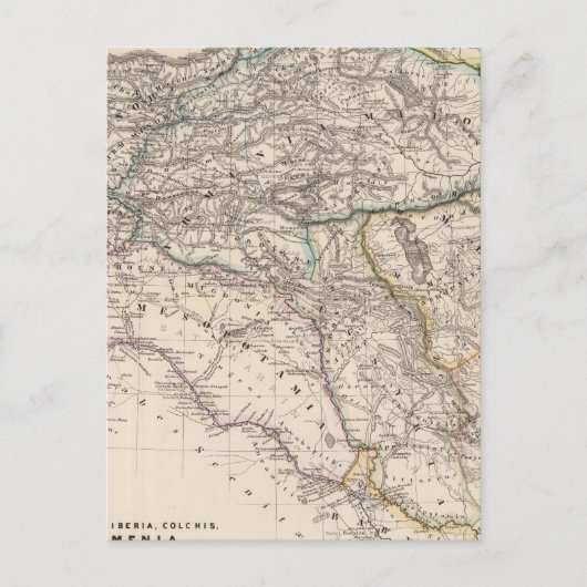 アルバニア、イベリア、コルキス、アルメニア、メソポタミア ポストカード (正面)