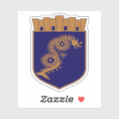 アルバニア，ポグラデックのエンブレム シール (シート)