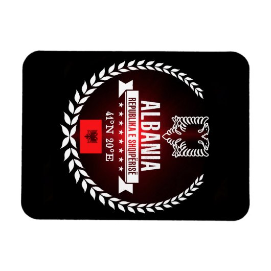 アルバニア マグネット (横)