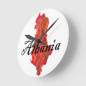 アルバニア ラウンド壁時計 (傾斜)