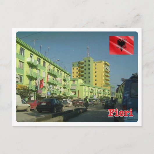 アルバニア – 吹き付け –  ポストカード (正面)