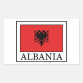 アルバニア 長方形シール (正面)