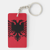 アルバニアKeychainの旗 キーホルダー (裏面)