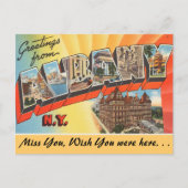 アルバニーからの挨拶 ポストカード (正面)