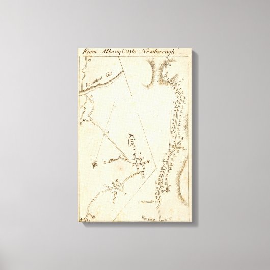 アルバニーからニューボロー31 キャンバスプリント (正面)