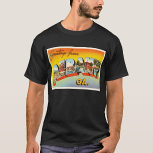 アルバニージョージアGAの古いヴィンテージ旅行郵便はがき Tシャツ