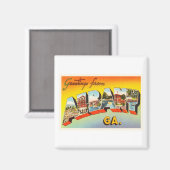 アルバニージョージアGAオールドヴィンテージ旅行はがき –  マグネット (正面/裏面)