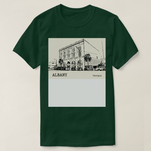アルバニージョージアTシャツ2 Tシャツ (デザイン正面)