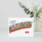 アルバニーニューヨークからの挨拶 ポストカード (スタンド正面)