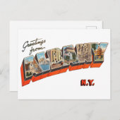 アルバニーニューヨークからの挨拶 ポストカード (正面/裏面)